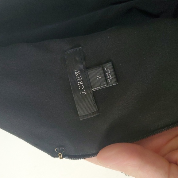 J.Crew Black Wideleg Jumpsuit Size 2 Cropped Flowy Romper Bow Tie Shoulders - Picture 11 of 15